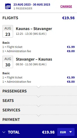 Wizz Air flights from Kaunas to Stavanger