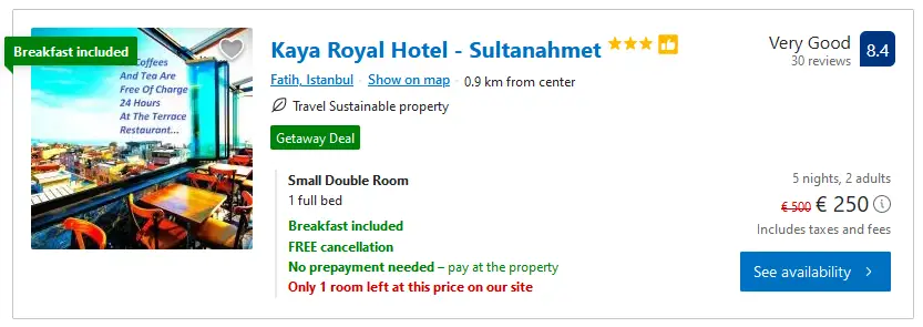 Kaya Royal Hotel - Sultanahmet