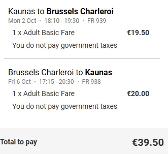From Kaunas or Riga to Brussels